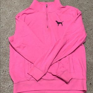 Pink half zip